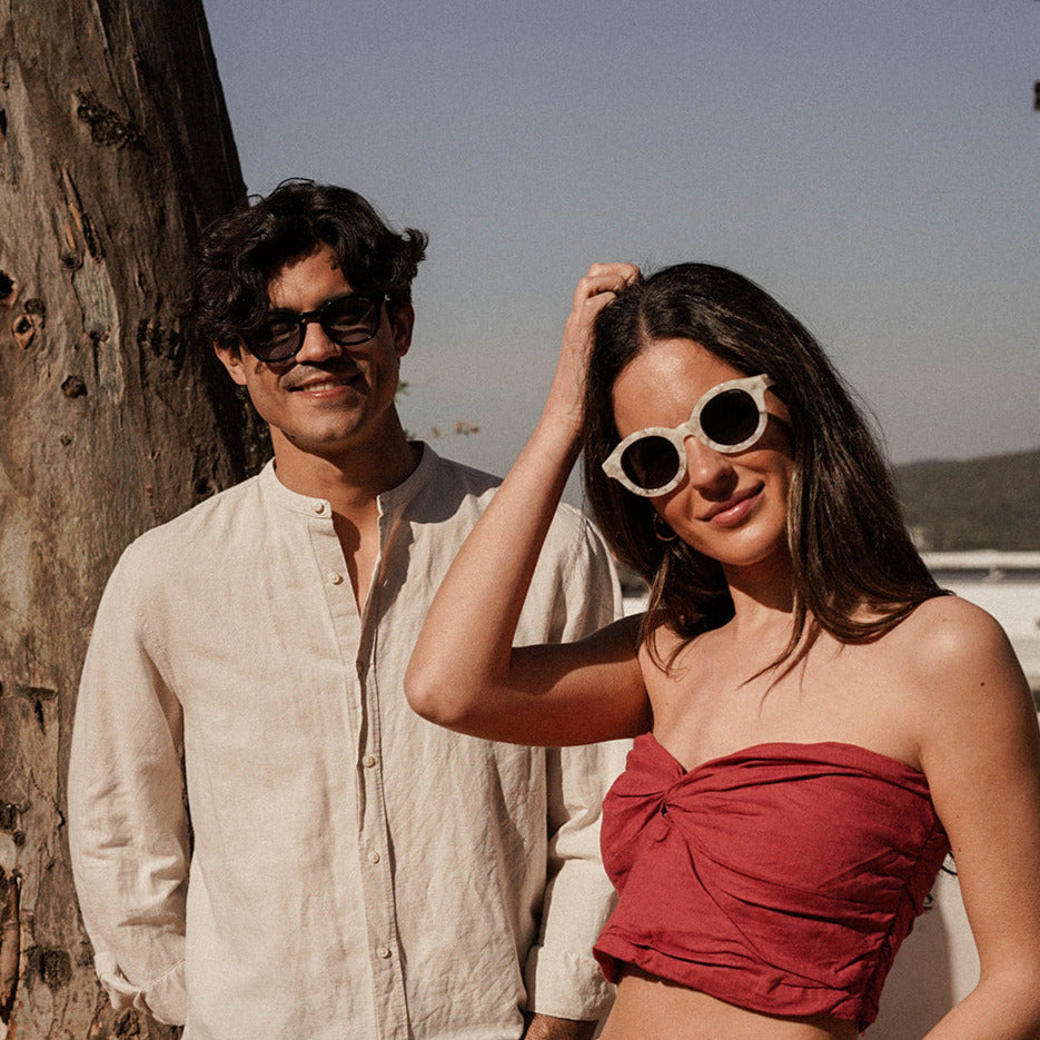 Gafas de sol Cowell Negro lente azul
