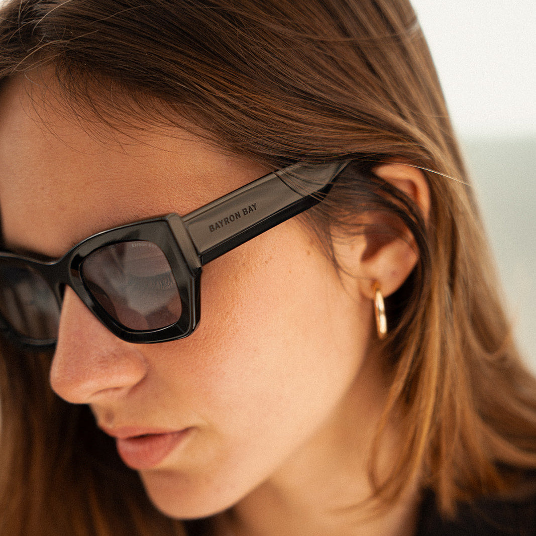 Gafas de sol Moore Negro lente azul