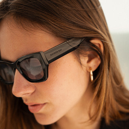 Gafas de sol Moore Negro lente azul